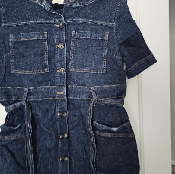 Boden Blue Denim Dress Size 8R - Picture 2 of 9